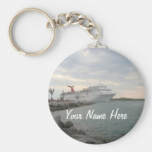 Sunset Sailing Personalised  Keychain