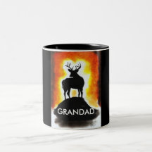 sunset stag -  GRANDAD'S MUG