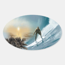 sunset surf stickers