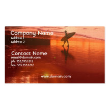 Sunset Surfer Business Card