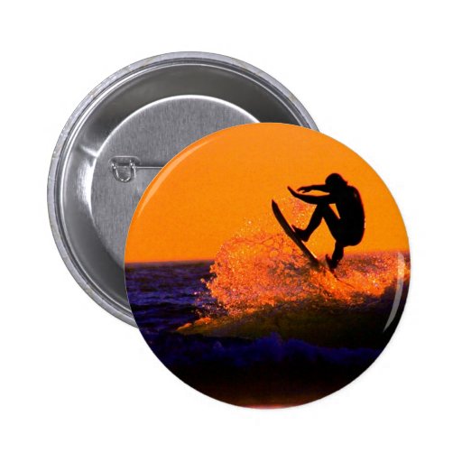 Sunset Surfer Pin
