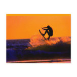 Sunset Surfer Postcard