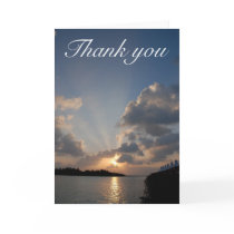 Sunset Thank You card