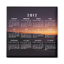 Sunset Transition; 2012 Calendar Magnets