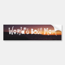 Sunset Transition; Happy Mother's Day Bumper Stickers