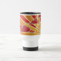 Sunset 'wide' travel/commuter mug