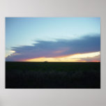 Sunset With Cloud Bridge Print