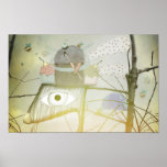 Sunset woodland sundown cupcake Art posters