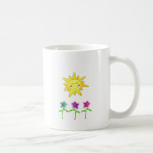 Sunshine Flowers Coffee Mugs