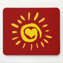 Sunshine Heart Mousepad