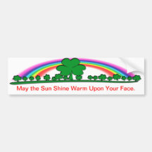 SUNSHINE - IRISH BLESSING BUMPER STICKER