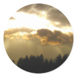 Sunshine Through Clouds Stickers