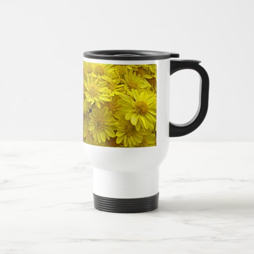 Sunshine Yellow Chrysanthemums Coffee Mugs