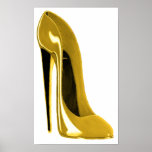Sunshine Yellow Stiletto ShoePrint