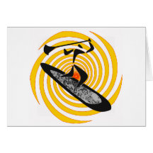 SUP BY SUNRISE GREETING CARD