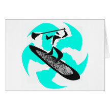 SUP IN BELIZE GREETING CARD