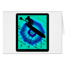 SUP LIME LIGHT GREETING CARD