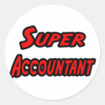Super Accountant Round Sticker