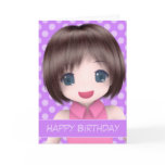 Super Anime Birthday Card