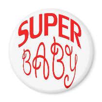 super baby red refrigerator magnets