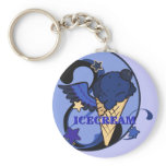 Super Blueberry Ice Cream Keychain