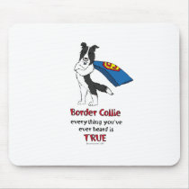 Super Border Collie Black Mouse Pads