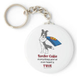Super Border Collie blue merle Key Chain