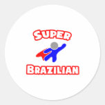 Super Brazilian Round Sticker