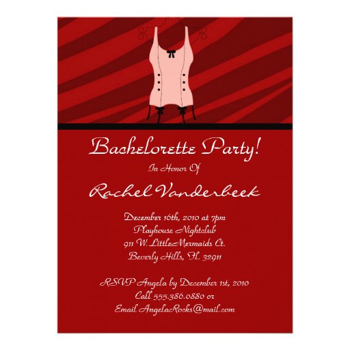 Super Cute Bachelorette Party Custom Announcement