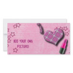 Super Cute I Love Lipstick  Design photo cards