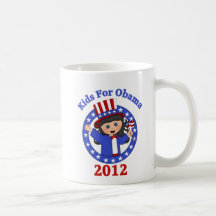 Super Cute Kids For Obama Tees and Gifts Coffee Mugs