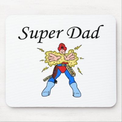 Super Dad (Electric) Mouse Mats by TeeZazzle