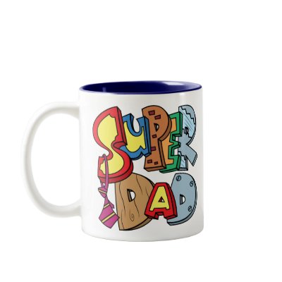 Super Dad Mugs by mazcloset