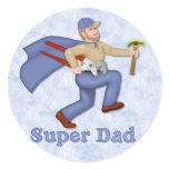 Super Dad Round Sticker