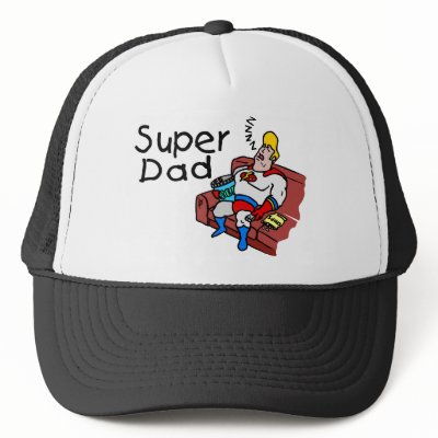 Super Dad (Sleeping) Trucker Hat by CelebrationZazzle