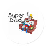 Super Dad (Sleeping) stickers