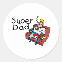 Super Dad (Sleeping) Stickers
