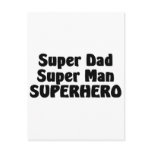 Super Dad Super Man Superhero postcards