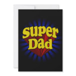 Super Dad, Superhero Red/Yellow/Blue invitations