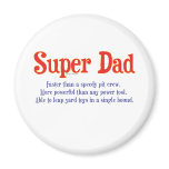 Super Dad with super powers t-shirts and gifts magnets