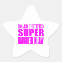 Super Daughters in Law Pink Super Daughter in Law Sticker