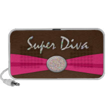 Super Diva Ribbon and Opal Like Button Design Speakers