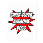 Super Duper Awesome Boss Postcard