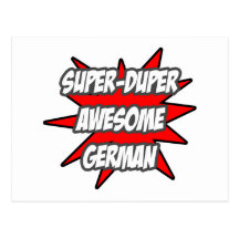 Super Duper Awesome German Postcard