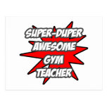 Super Duper Awesome Gym Teacher Post Card