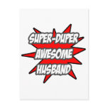 Super Duper Awesome Husband Postcards