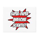 Super Duper Awesome Scientist postcards