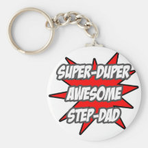 Super Duper Awesome Step-Dad Key Chain