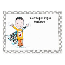 Super Duper Boy Customisable Lunchbox Love Note - Business Card