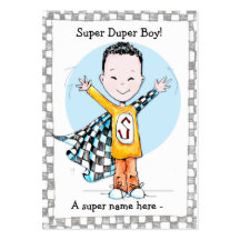 Super Duper Boy Customisable Lunchbox Love Note - Business Cards